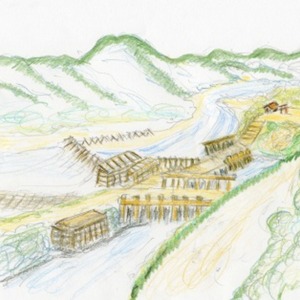 2江戸時代の羽村堰_東京都水道歴史館展示からの印象図.jpg
