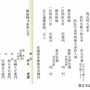 明治4年奈良橋村、高木村からの報告.jpg