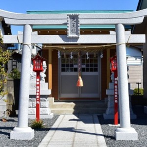 天王様の鳥居(明神鳥居）と社殿.jpg